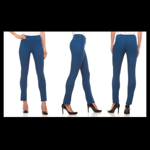 women's slim straight leg stretch casual pants with pockets